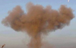 انفجار بقایای جنگی انبار شده در مقر حشد الشعبی در جنوب بغداد + فیلم