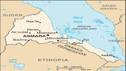 حمله موشکی به پایتخت اریتره از خاک اتیوپی