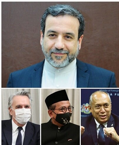 دیدار سفرای ۳ کشور اسپانیا، اندونزی و مالزی با عراقچی دیدار سفرای ۳ کشور اسپانیا، اندونزی و مالزی با عراقچی