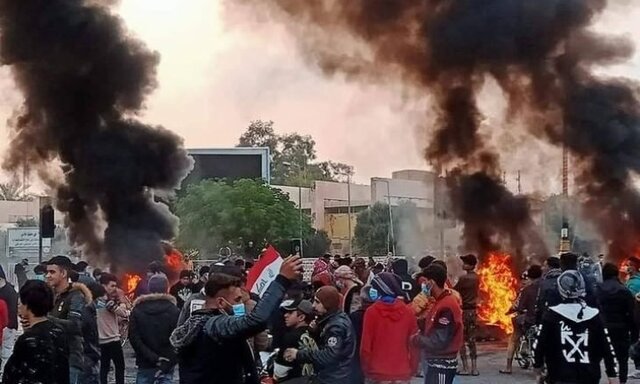 دومین روز اعتراضات عراقیها در استان نجف دومین روز اعتراضات عراقیها در استان نجف