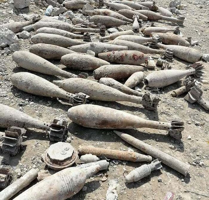کشف دهها خمپاره و بمب دست ساز در عراق
