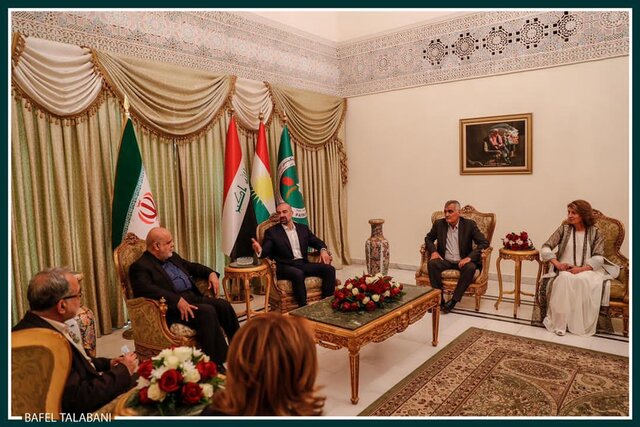 دیدار رییس اتحادیه میهنی کردستان عراق با ایرج مسجدی دیدار رییس اتحادیه میهنی کردستان عراق با ایرج مسجدی