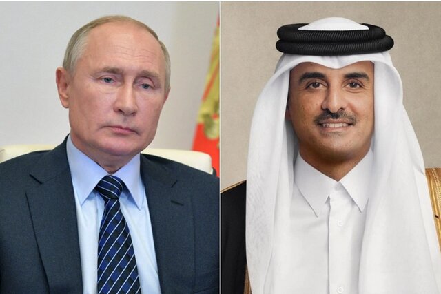 گفتگوی تلفنی امیر قطر و پوتین