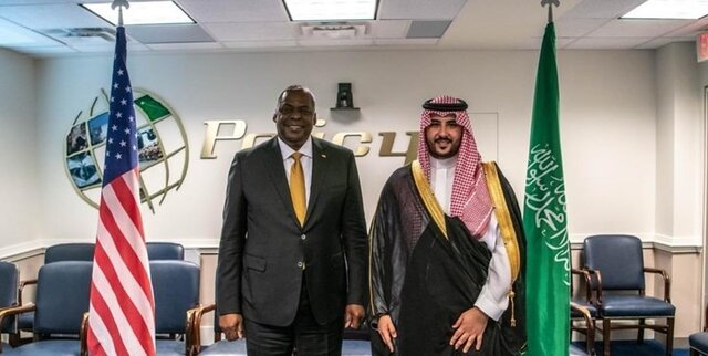 وزیر دفاع آمریکا: با معاون وزیر دفاع عربستان درباره ایران گفتوگو کردم وزیر دفاع آمریکا: با معاون وزیر دفاع عربستان درباره ایران گفتوگو کردم
