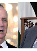 دیدار محمود عباس با بنی گانتس