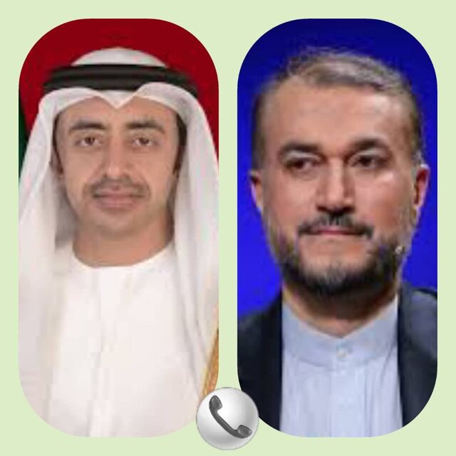 بن زاید و امیر عبداللهیان گفتوگو کردند بن زاید و امیر عبداللهیان گفتوگو کردند
