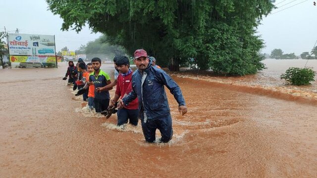 سیلاب در هند ۲۵ قربانی گرفت