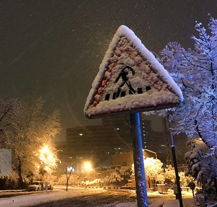 بارش برف و باران در تهران