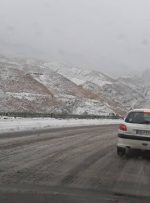 برف و باران در جاده‌های ۴ استان کشور