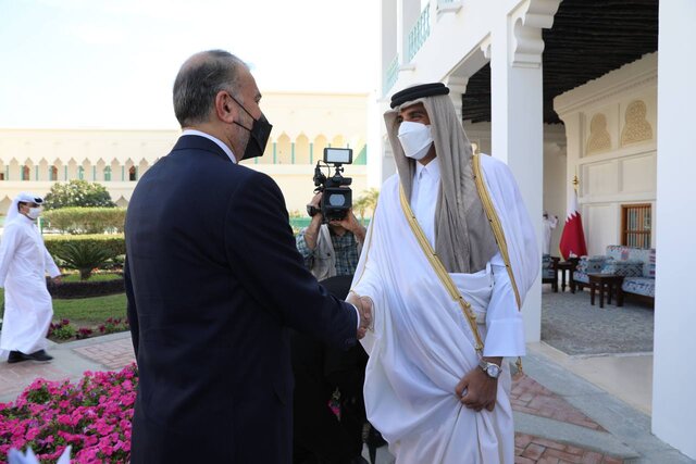 دیدار امیرعبداللهیان با امیر قطر در یک “مکان دلچسب”