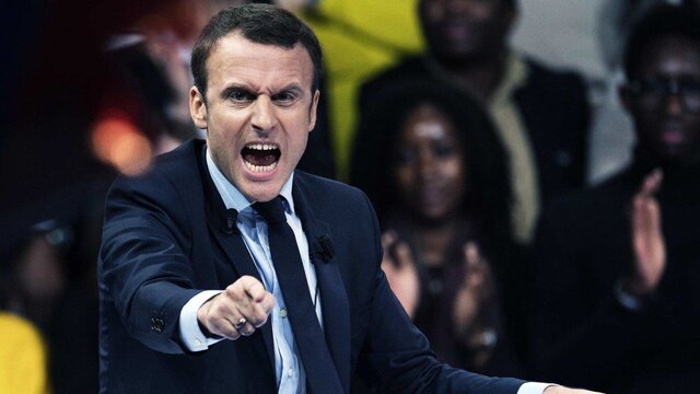 ماکرون: پوتین نارو زد! ماکرون: پوتین نارو زد!