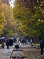باران پاییزی در تهران