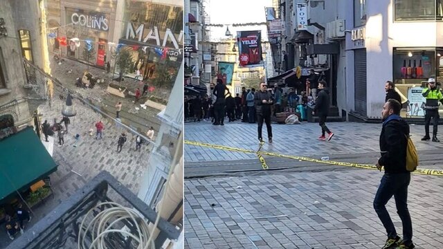 انفجار در خیابان استقلال در استانبول با ۴ کشته و ۱۱ زخمی