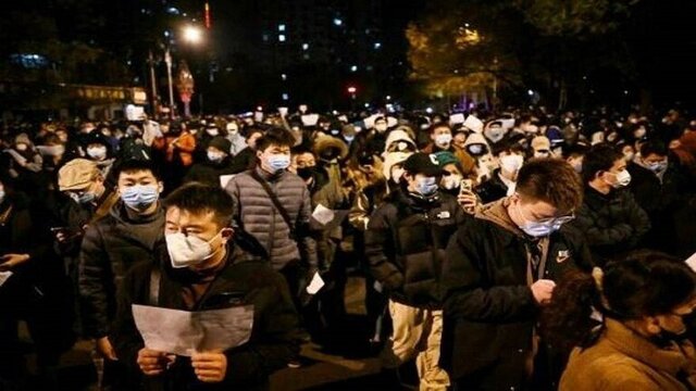 تظاهرات در چین در اعتراض به تعطیلی دانشگاه‌ها