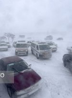 کولاک برف و لغزندگی جاده‌های ۱۸ استان