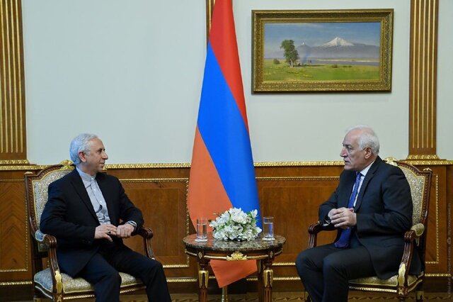 دیدار سفیر کشورمان در ایروان با رئیس‌جمهور ارمنستان