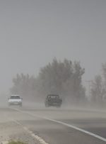طوفان شن جاده کرمان – زاهدان را مسدود کرد