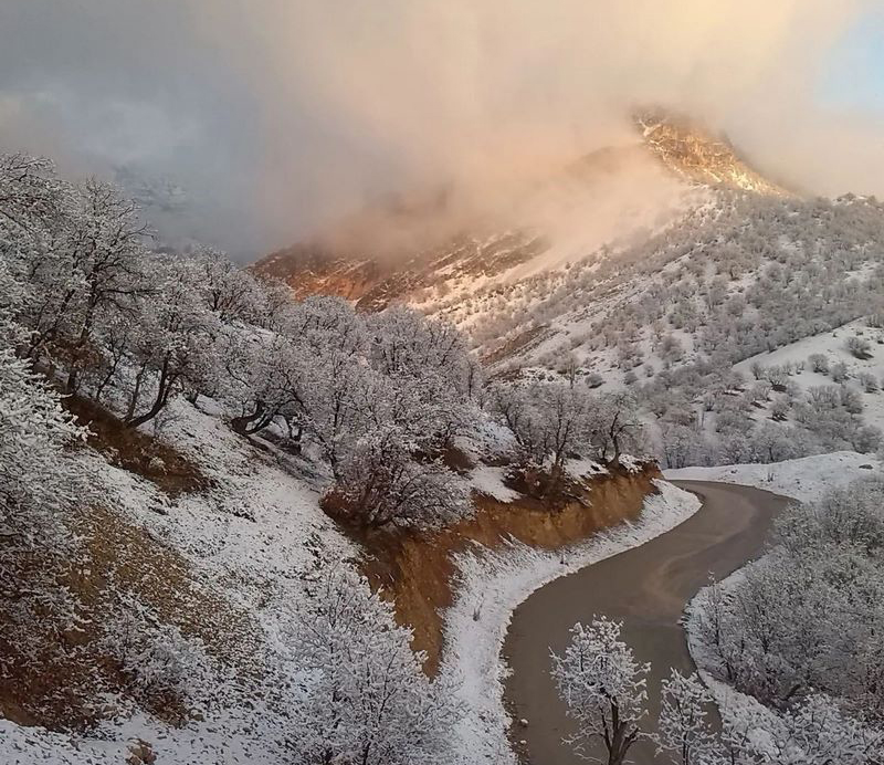 بارش برف و باران در نقاط مختلف کشور