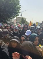 همراهی قالیباف با تشییع کنندگان شهدای حمله تروریستی رژیم صهیونیستی+فیلم