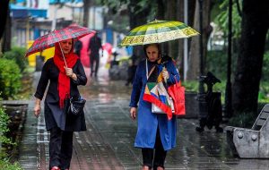 رگبار باران در نوار شمالی کشور