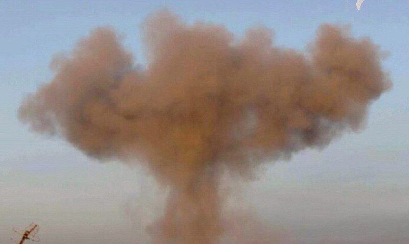 انفجار بقایای جنگی انبار شده در مقر حشد الشعبی در جنوب بغداد + فیلم