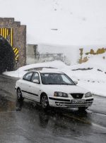 بارش برف و باران در محورهای شمالی کشور/ترافیک در آزادراه کرج – قزوین سنگین است